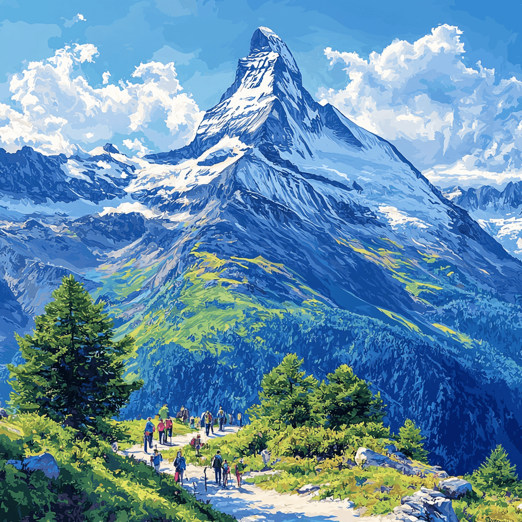 The Matterhorn Mountain Paint By Numbers Art
