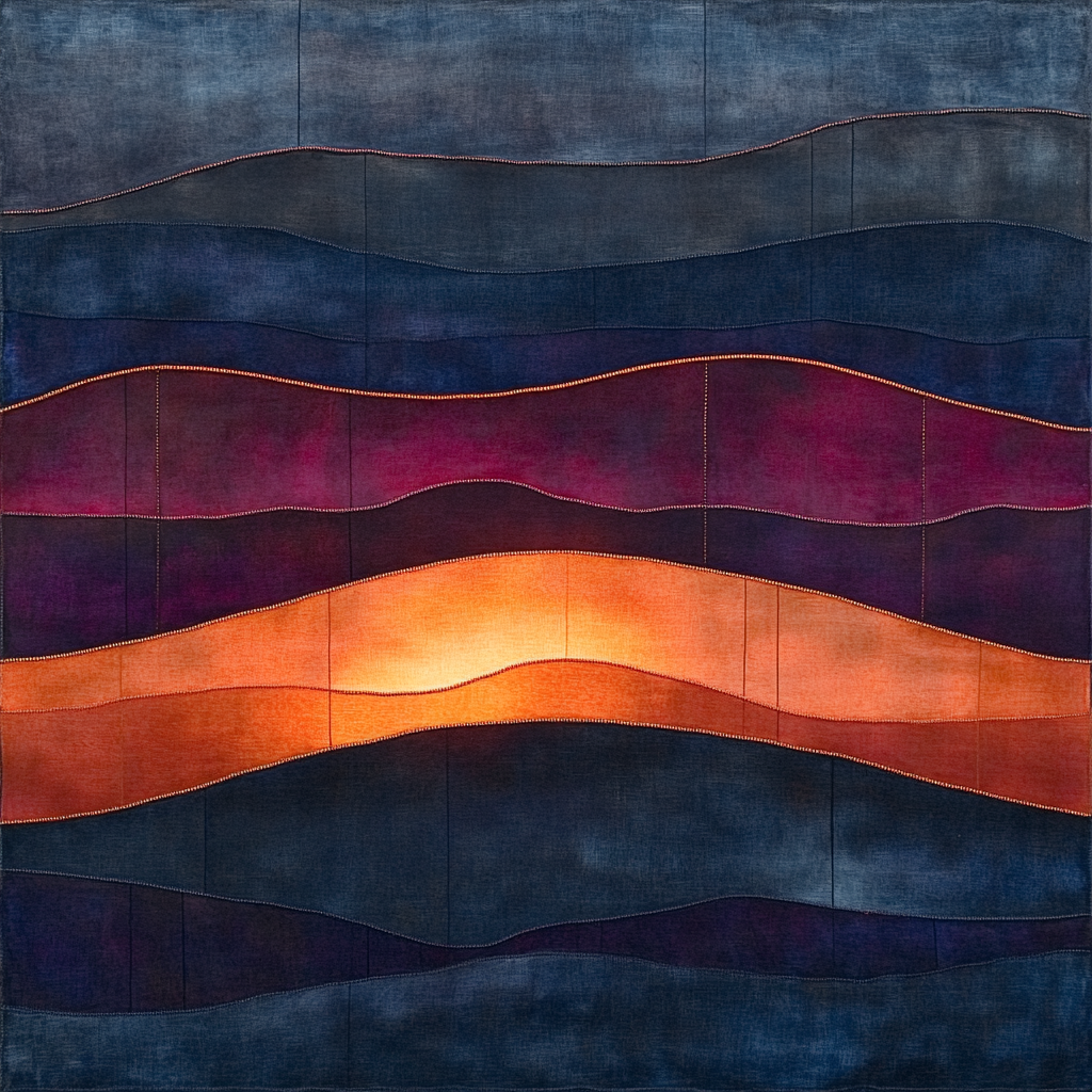 Mark Rothko Inspired Horizon Cosmic Study Paint by numbers art