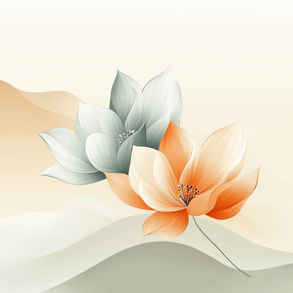 Zhao Mengfu Inspired Echoing Petals Paint By Numbers