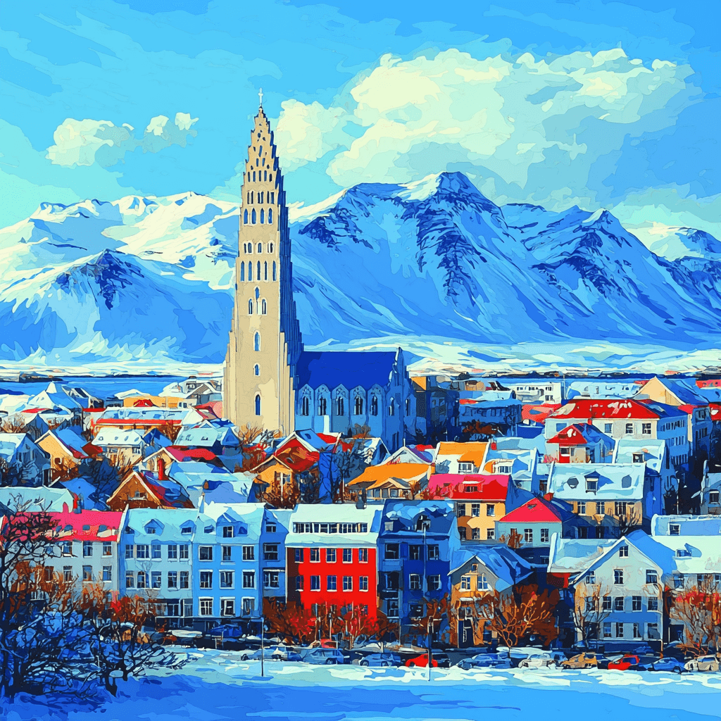 Reykjavik Paint By Numbers Art