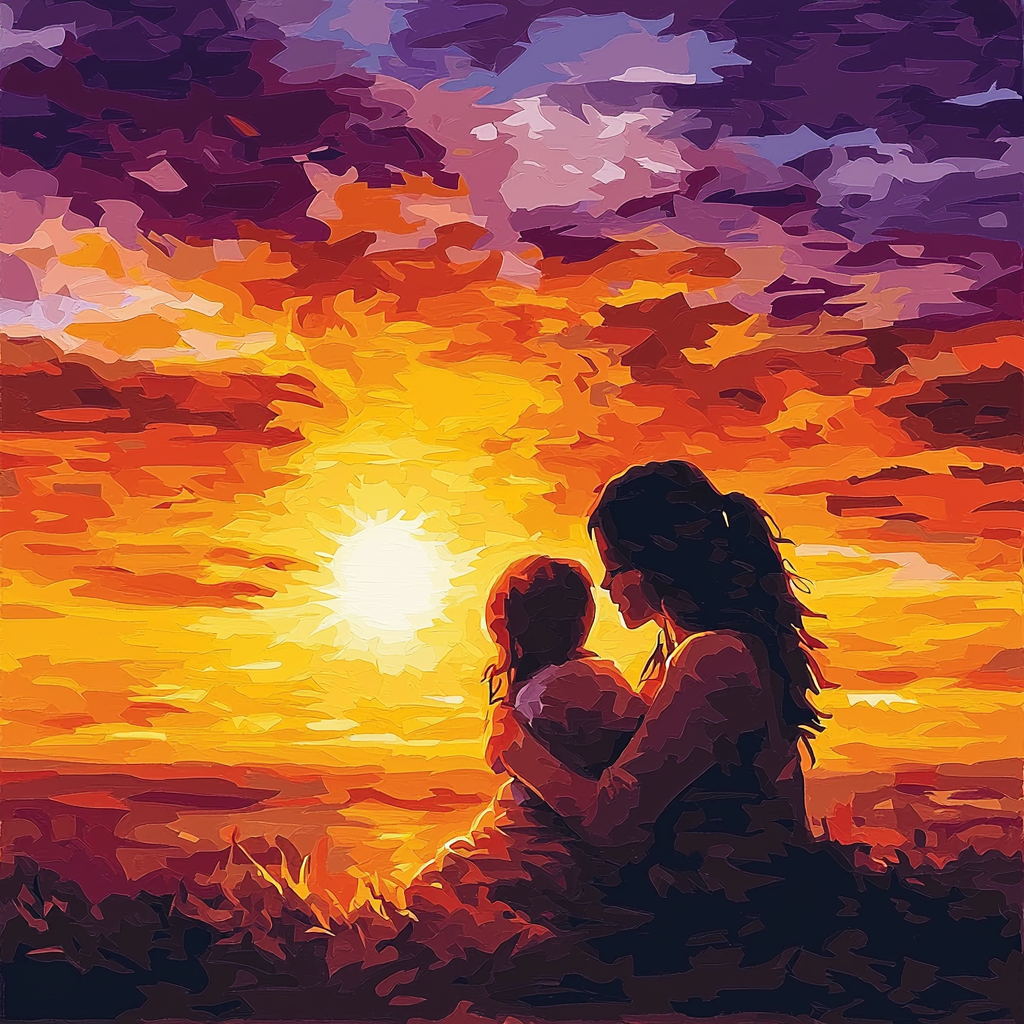 Sunset Snuggles Painting By Numbers Kit