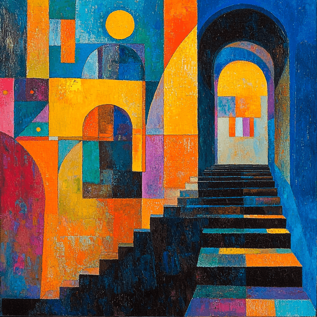 Wassily Kandinsky Inspired Abstract Solar Burst DIY Paint By Numbers