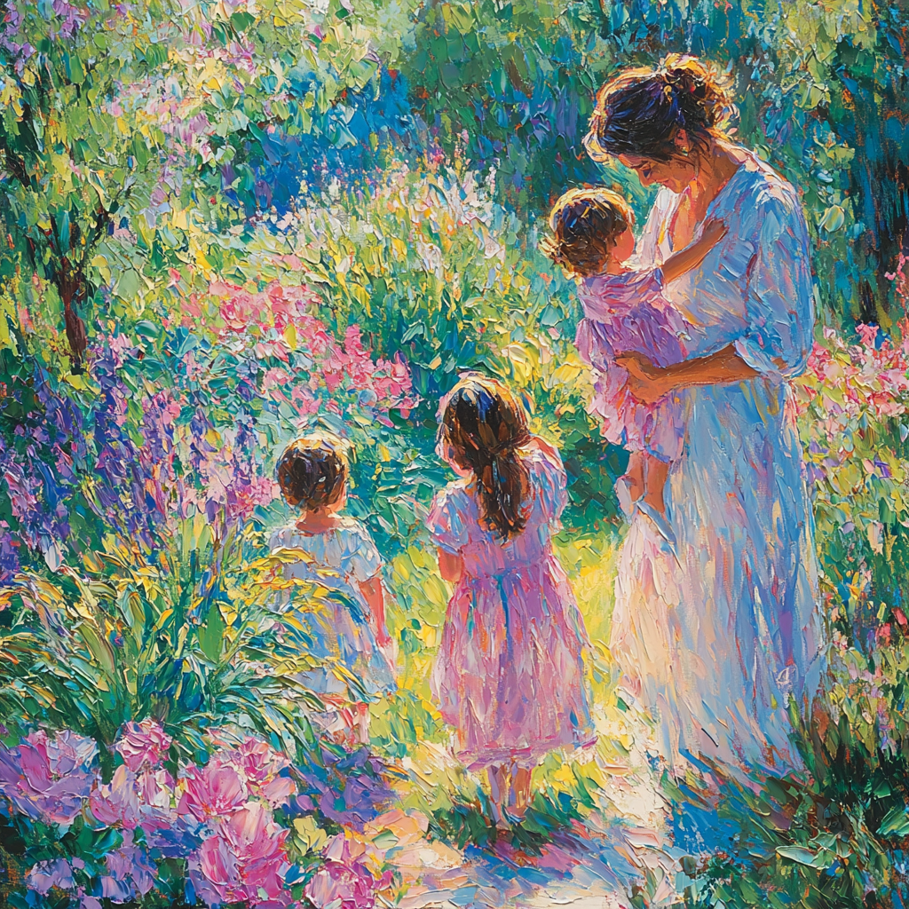Garden Of Maternal Joy Paint By Numbers Kits