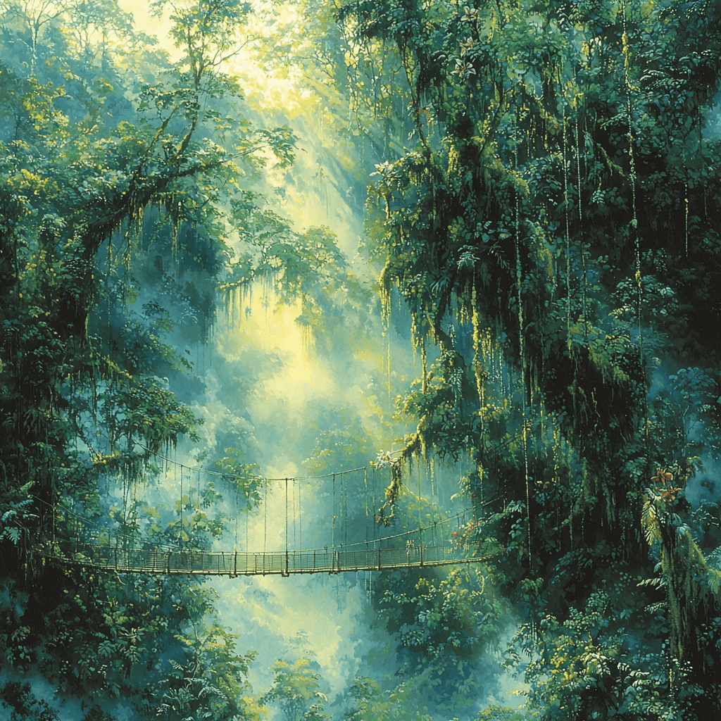 Monteverde Cloud Forest - Costa Rica Number Painting