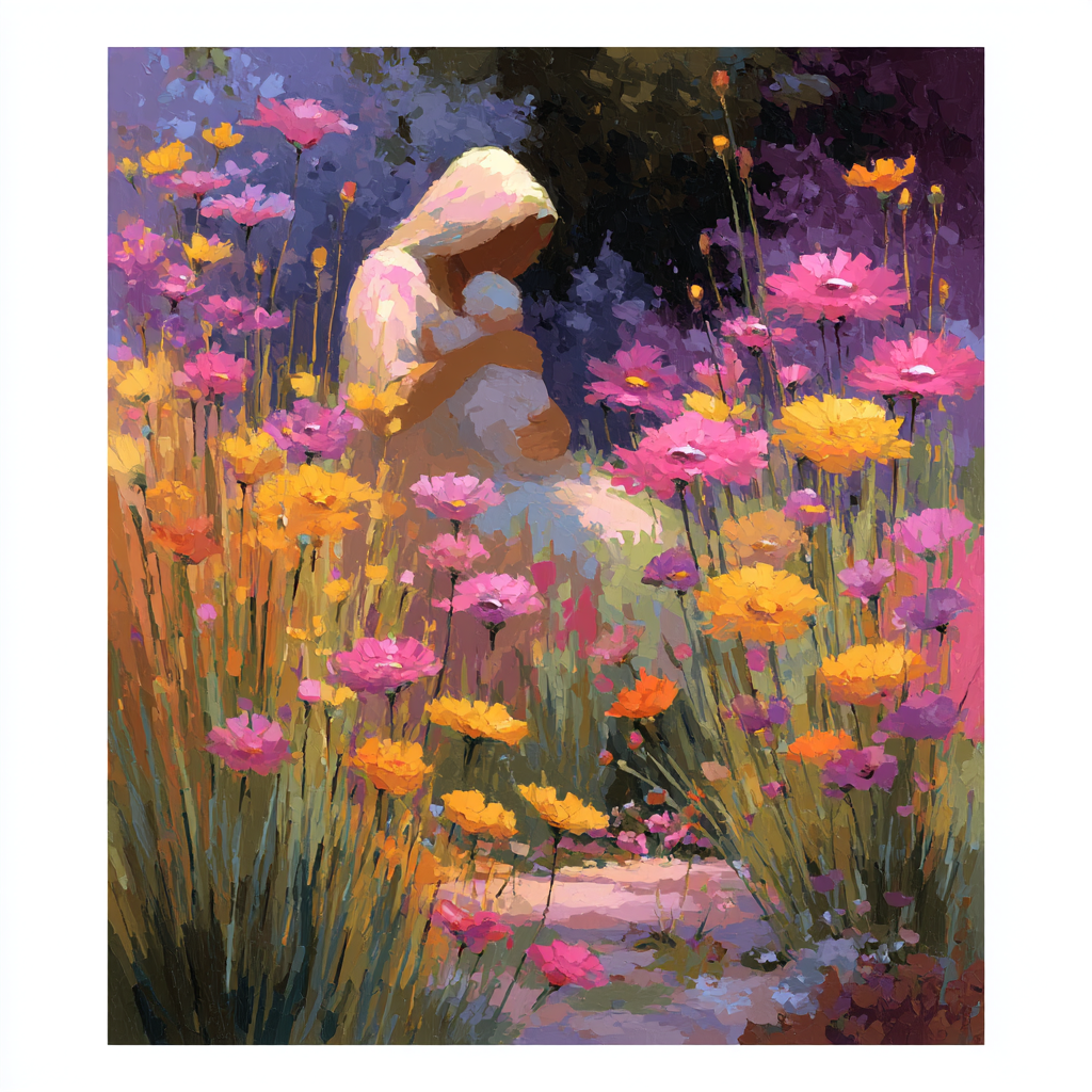 Motherhood In Bloom DIY Paint By Numbers