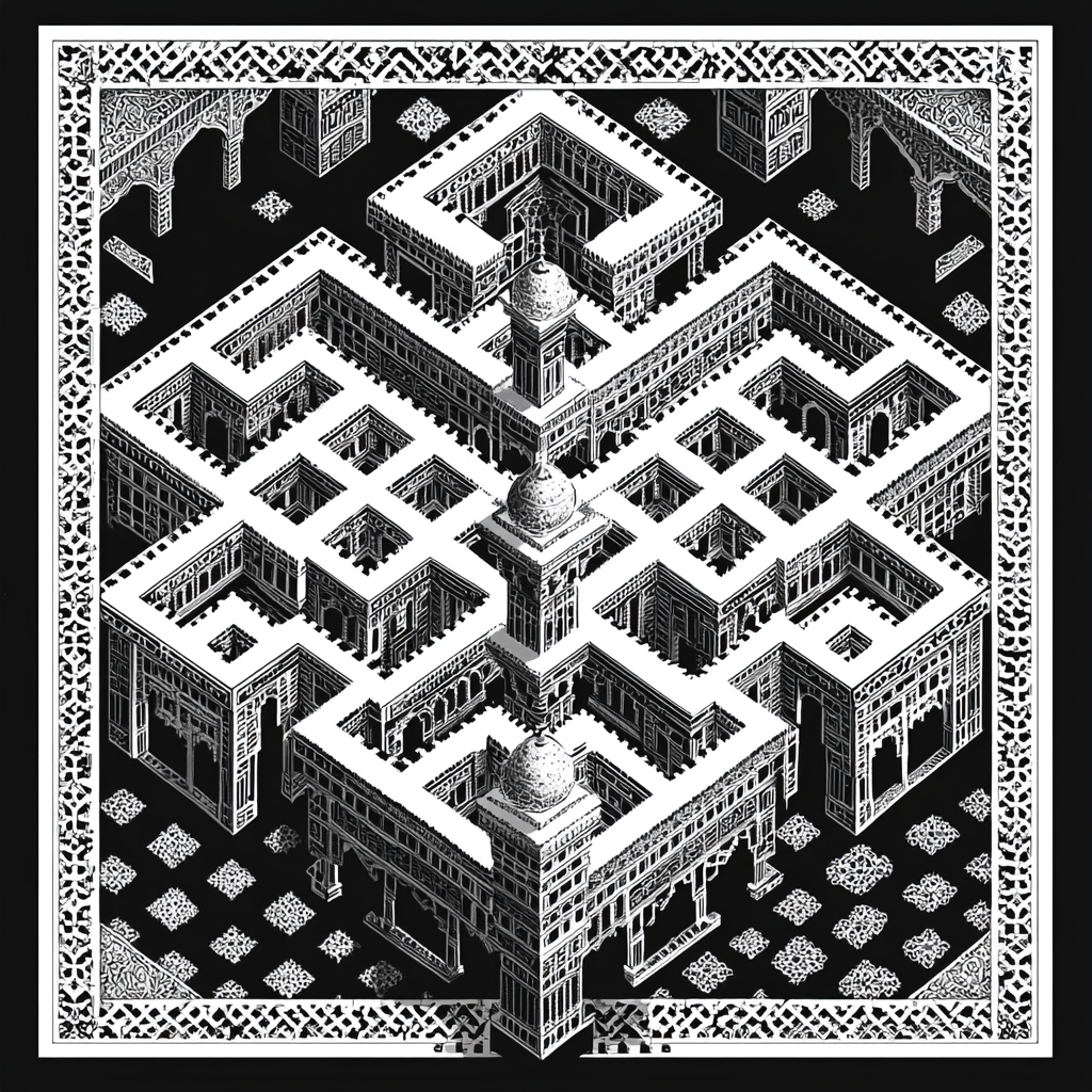 M.C. Escher Inspired Maze Of Patterns Paint By Numbers Kits