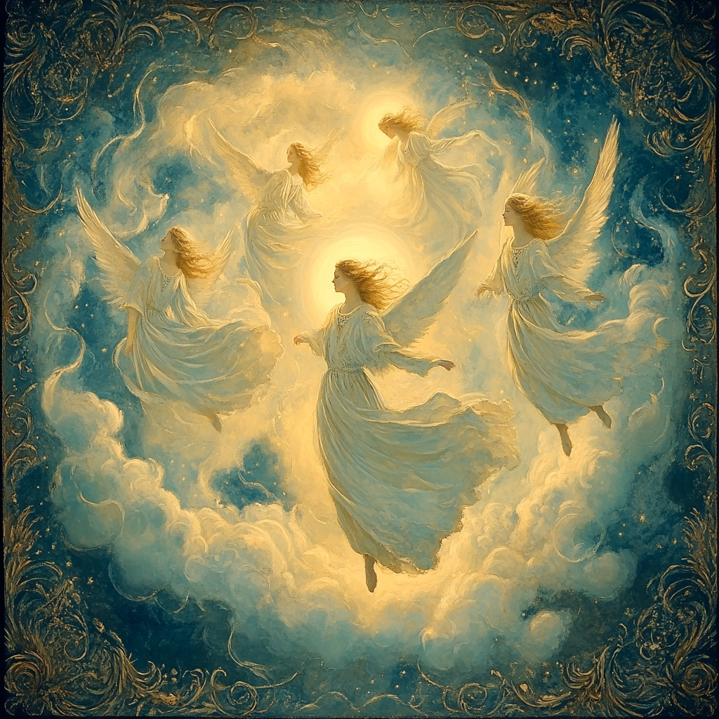 William Blake Inspired Angelic Vision Paint by numbers kits
