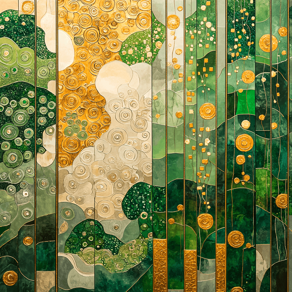 Gustav Klimt Inspired Timeless Patterns Of Life Painting By Numbers Kit