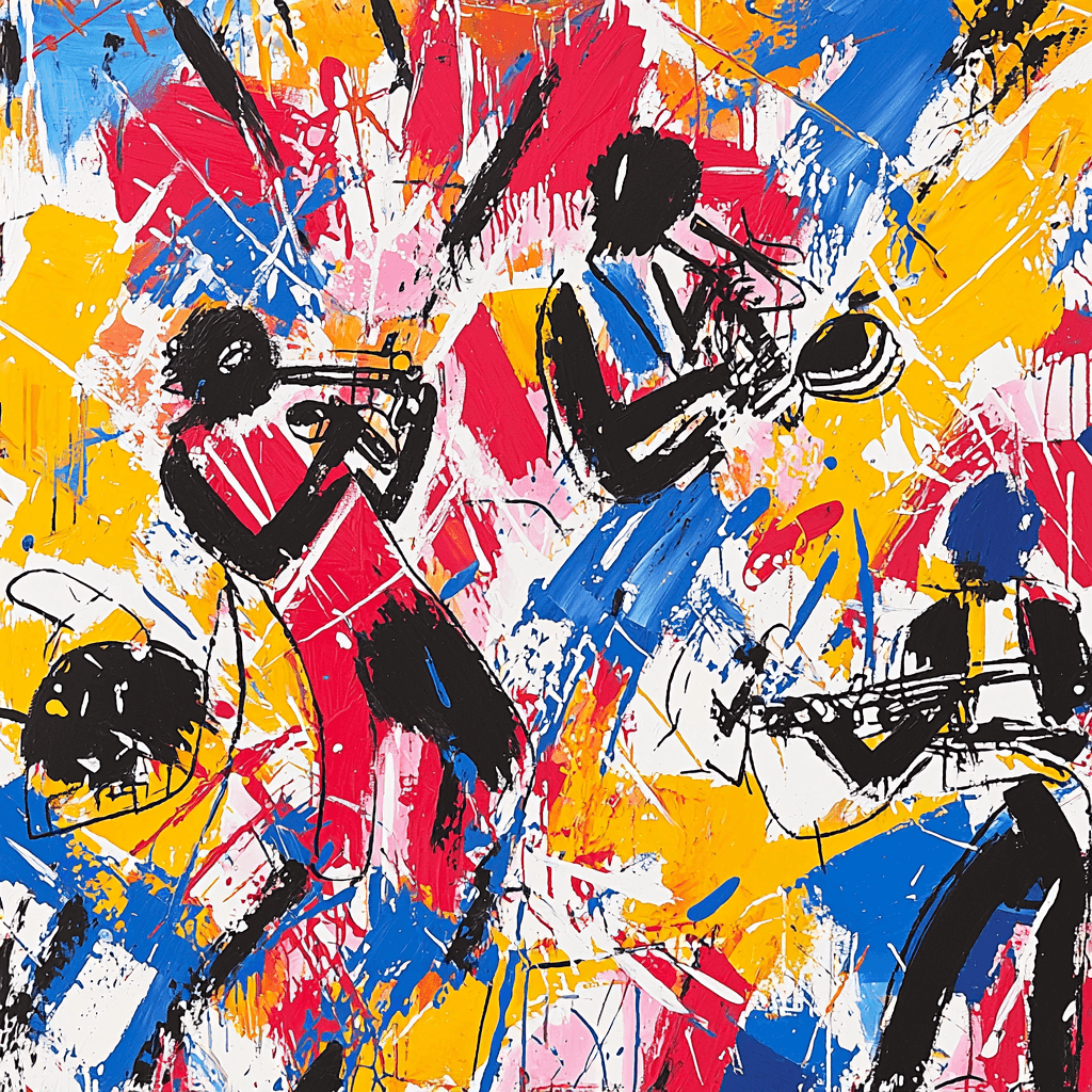 Jean-Michel Basquiat Inspired Golden Age Of Jazz Paint By Numbers