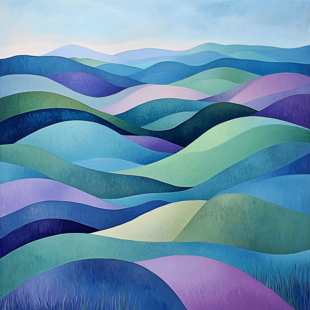 Paul Cézanne Inspired Dreamscape Valleys Numbered Painting Kits