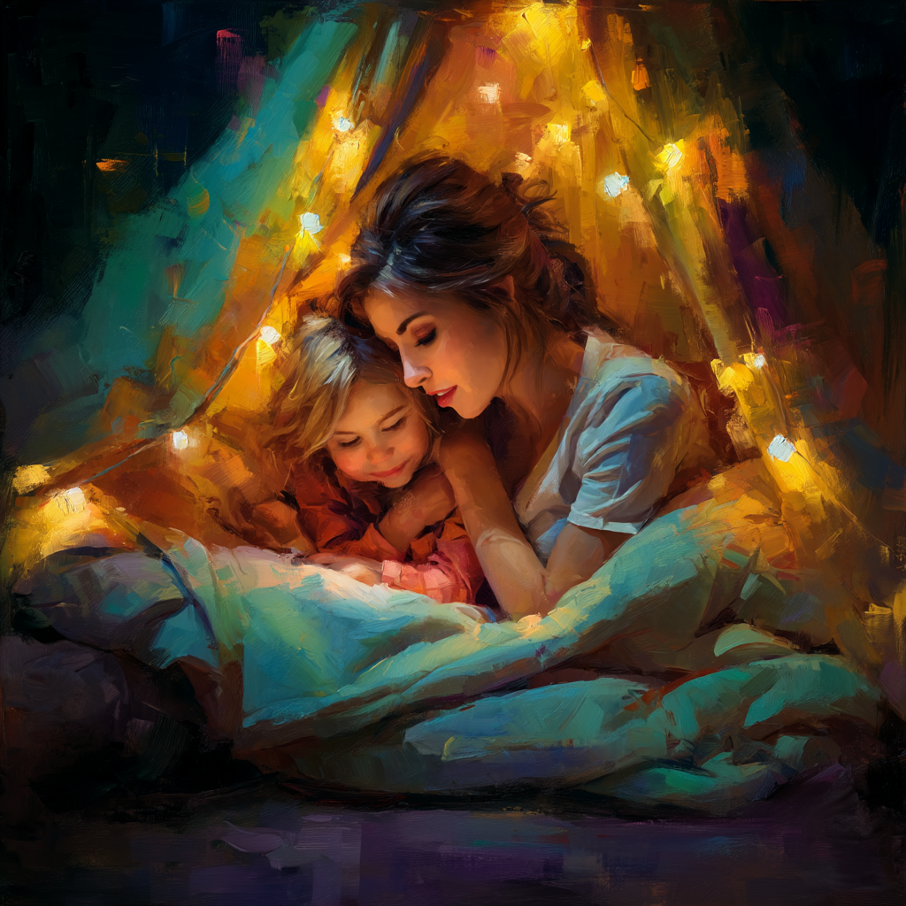 Cuddle Up With Mom DIY Paint By Numbers