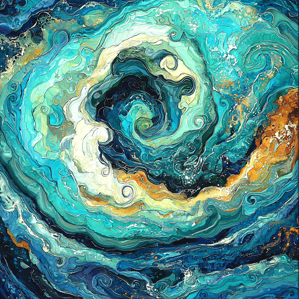 Michelangelo Inspired Vibrant Equilibrium Number Painting