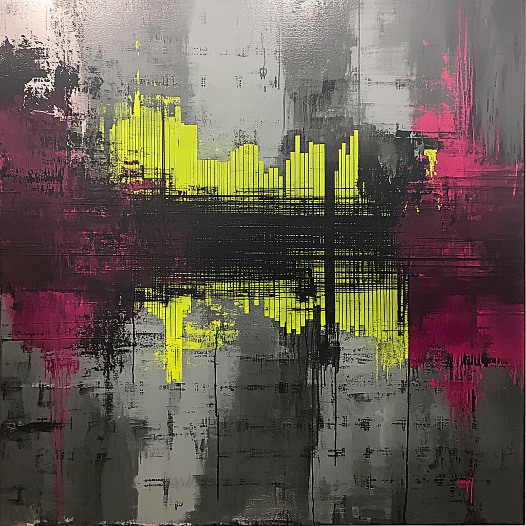 Jean-Michel Basquiat Inspired Static Frequency paint by number