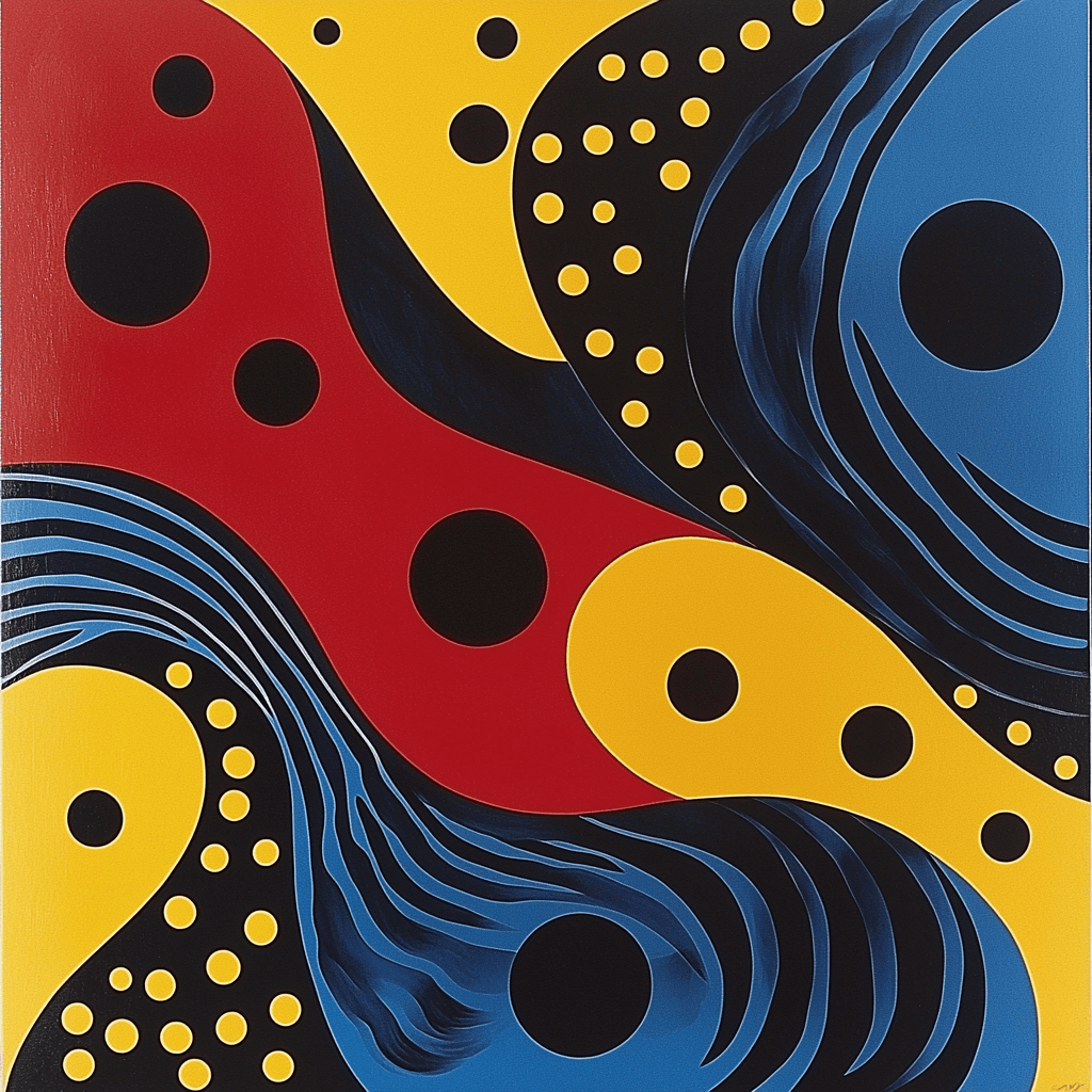 Yayoi Kusama Inspired Vibrant Void Paint By Numbers