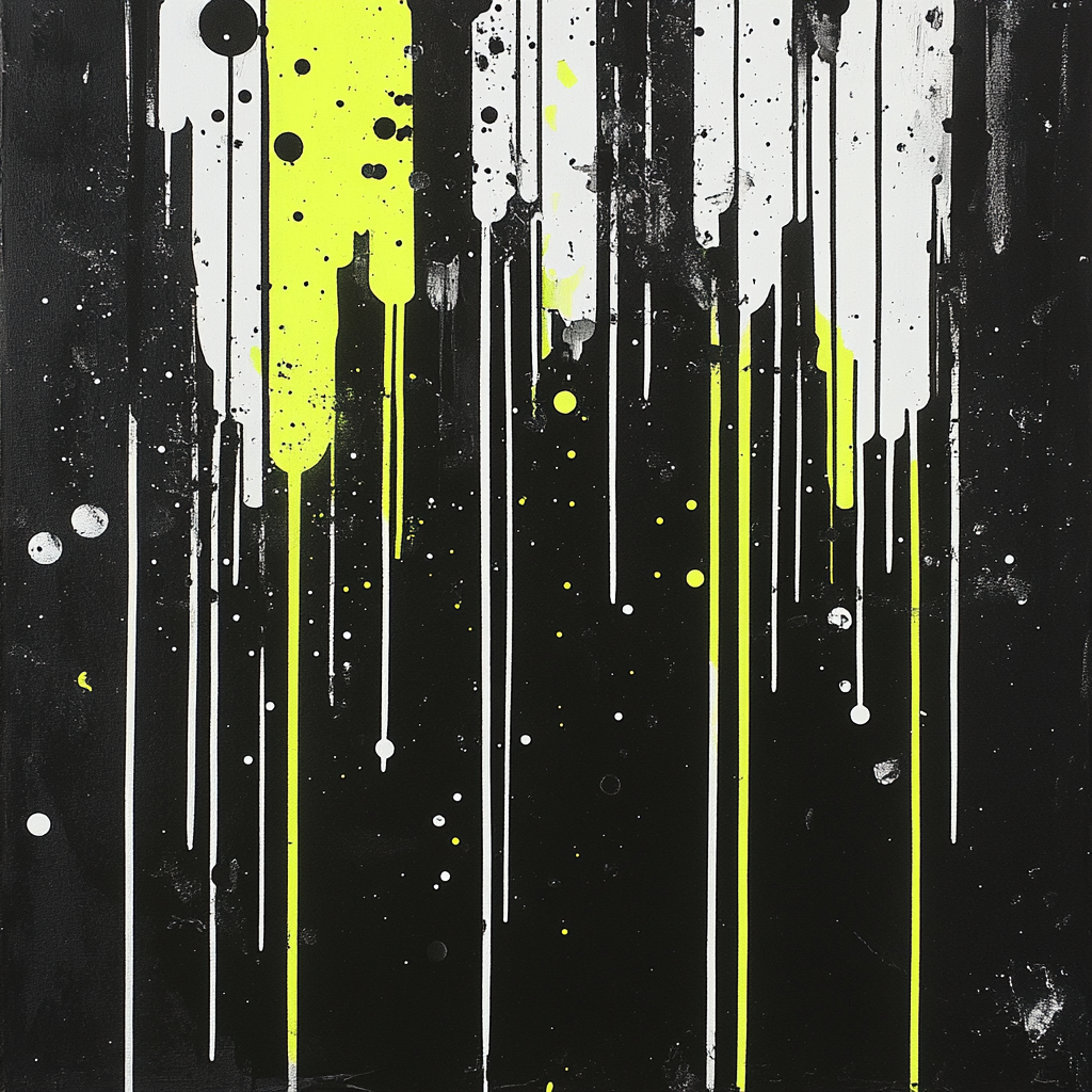 Jackson Pollock Inspired Electric Void Oscillation Paint by numbers art