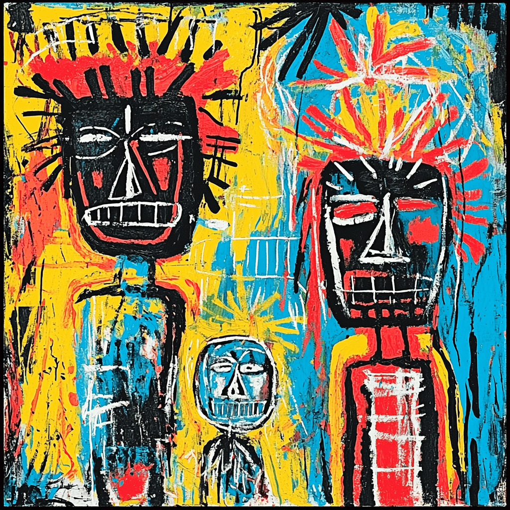 Jean-Michel Basquiat Inspired Tribal Heritage Celebration Paint By Numbers Art