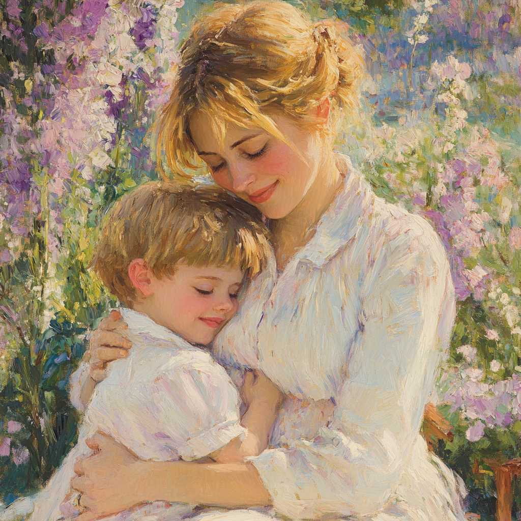 Mary Cassatt Inspired Family Moments painting number kit