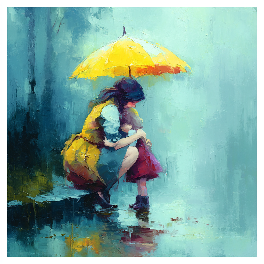 Under The Rain Of Love Painting By Numbers Kit