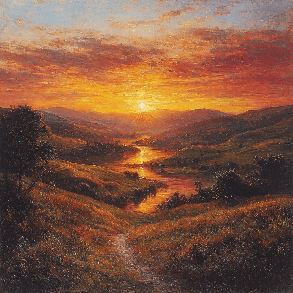 J.M.W. Turner Inspired Radiant Sky Painting Number Kit