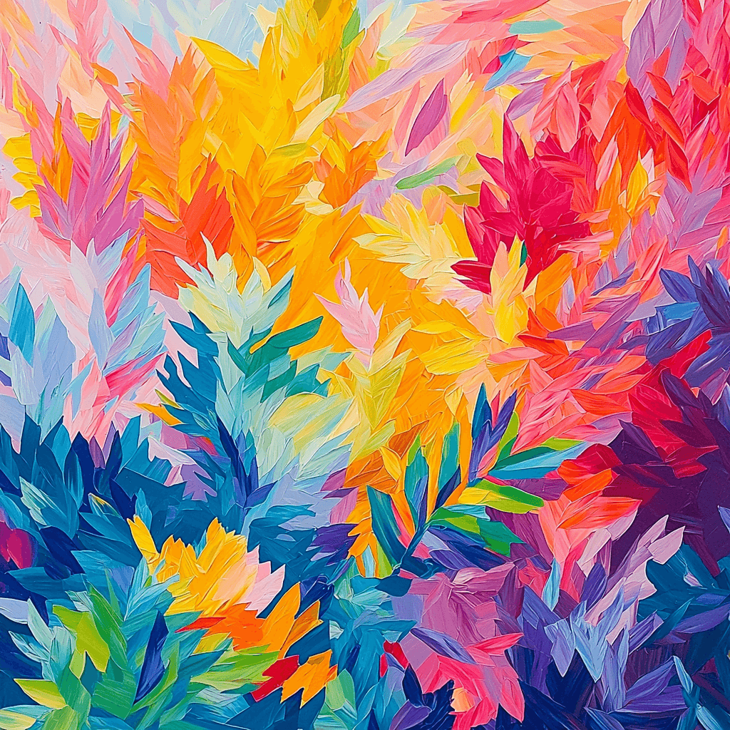 Paul Cézanne Inspired Abstract Garden Painting Number Kit