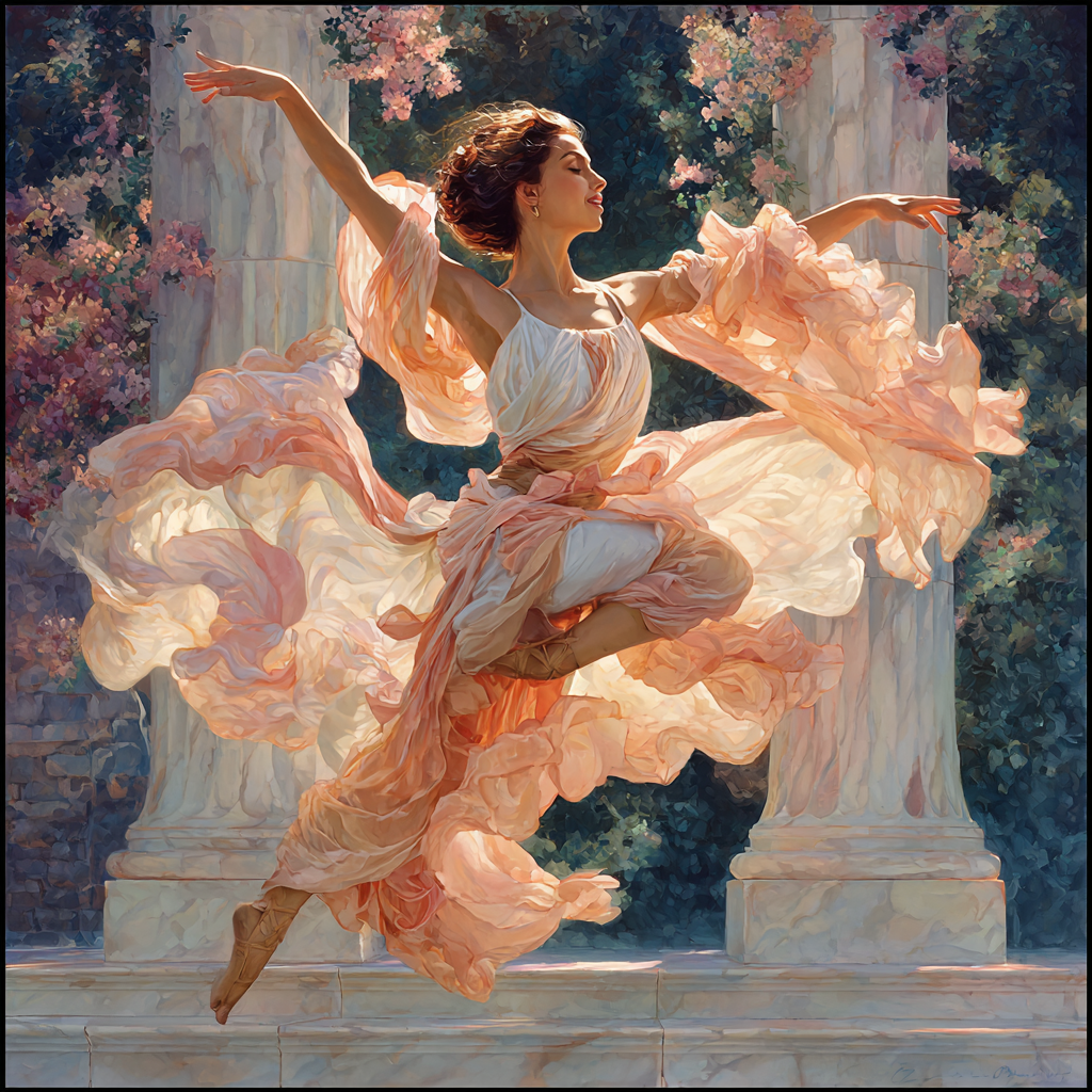 Frederic Leighton Inspired Classical Dance paint by numbers