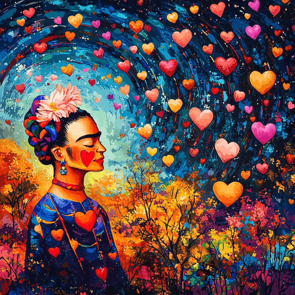 Frida Kahlo Inspired Dreamscape Of Identity Painting Number Kit