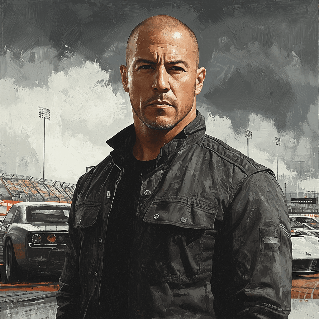 Vin Diesel: The Rugged Force Behind Dominic Toretto Painting Number Kit