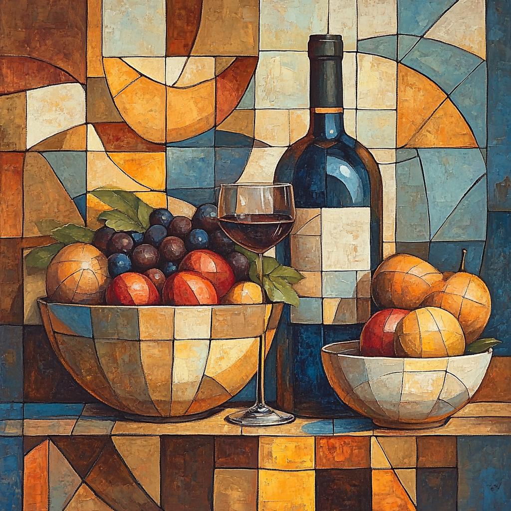 Pablo Picasso Inspired Ceramic Still Life painting number kit