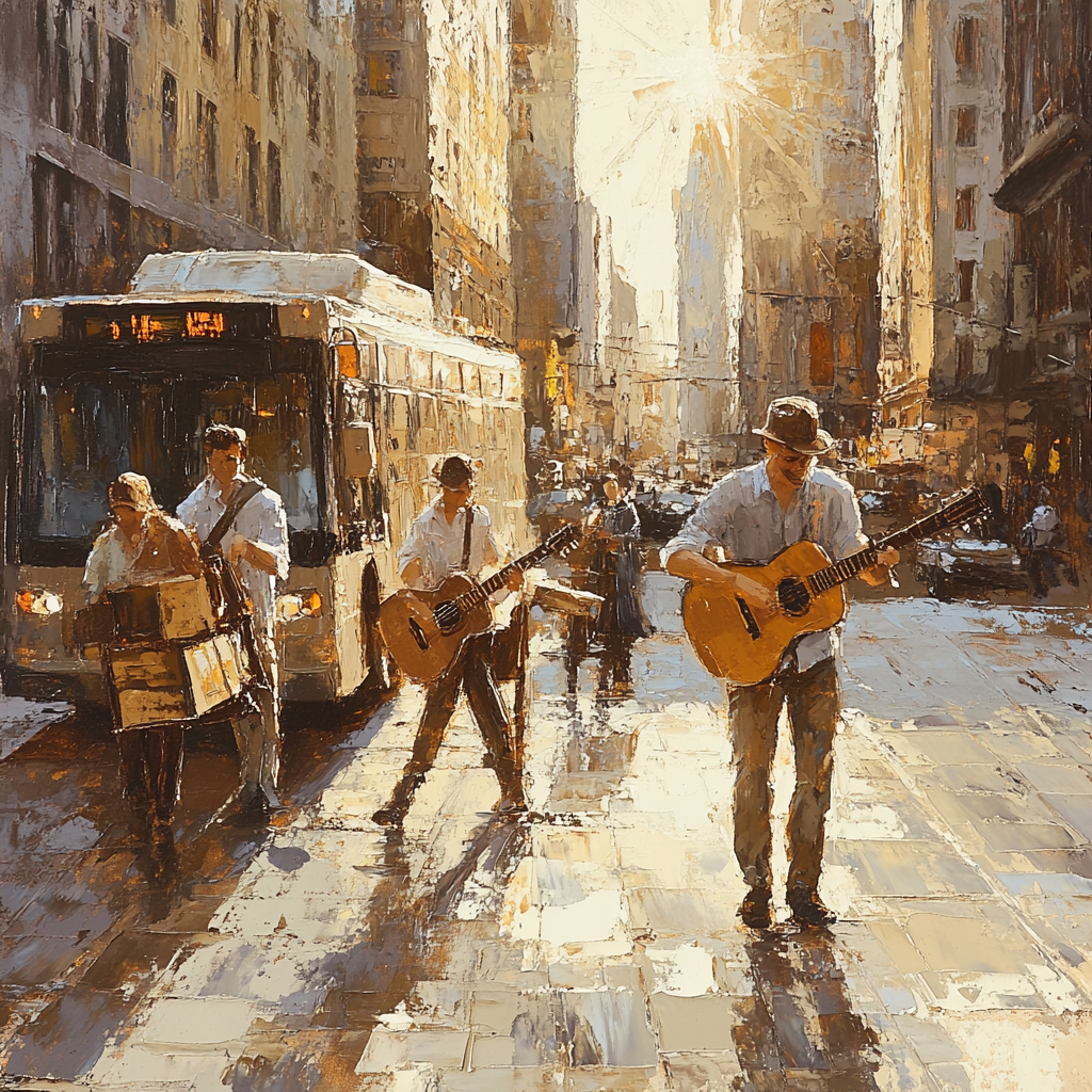 Édouard Manet Inspired Street Musicians Paint by numbers kits