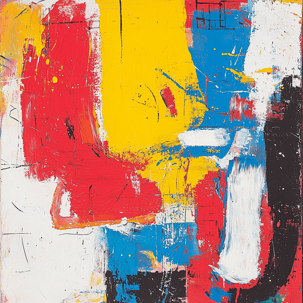 Jean-Michel Basquiat Inspired Fiesta Of Colors Paint By Color
