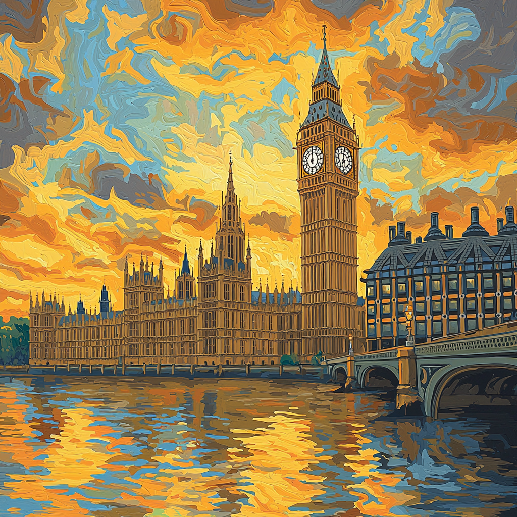 Big Ben And The Houses Of Parliament - London Paint By Numbers