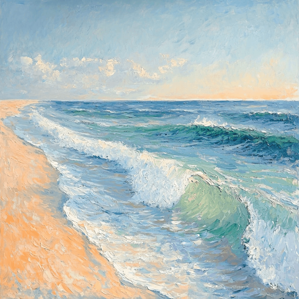 Claude Monet Inspired Serenity By The Sea Paint By Numbers