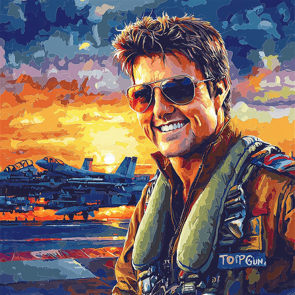Tom Cruise: The Maverick Icon Numbered Painting Kits