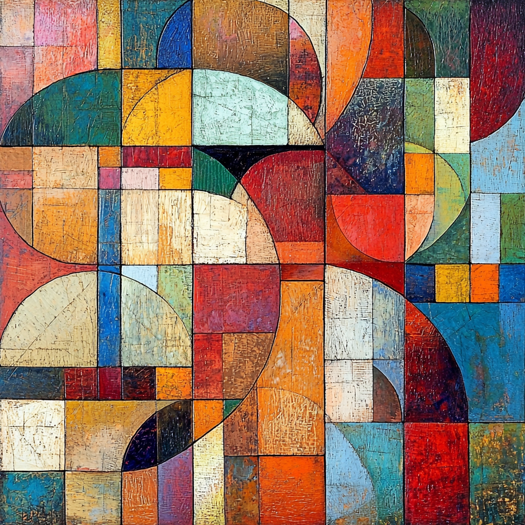 Paul Klee Inspired Whimsical Structures Painting Number Kit