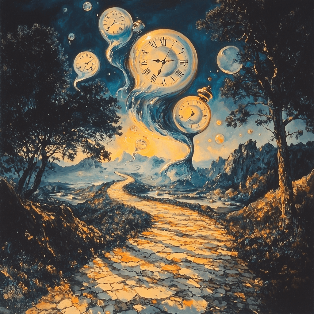 Salvador Dali Inspired Dali's Time Unraveled Numbered Painting Kits