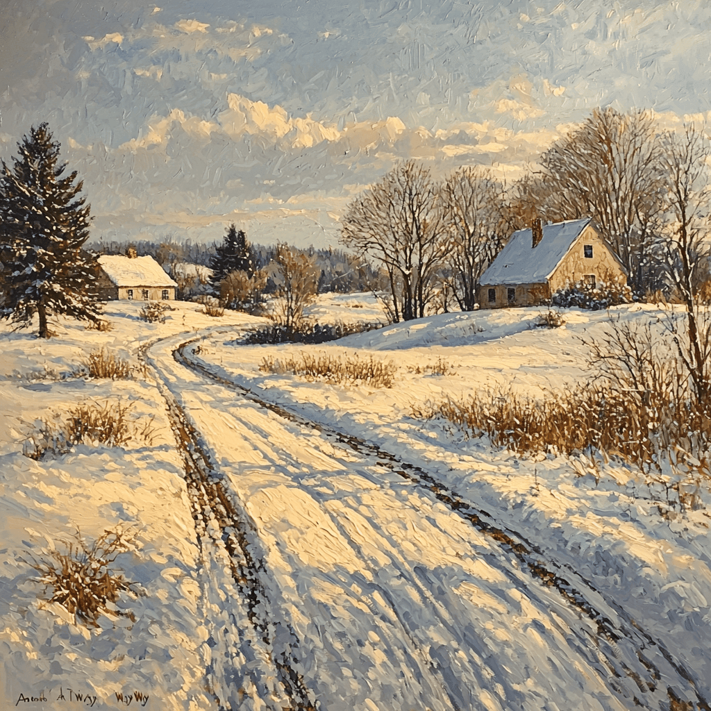 Andrew Wyeth Inspired Winter Solitude Paint By Color
