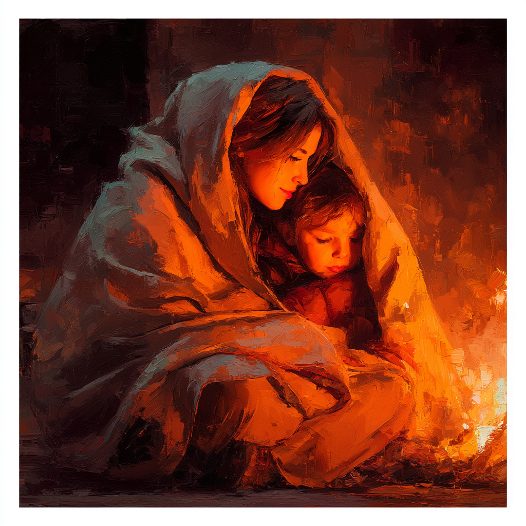 Cuddles By The Fireplace Paint By Color