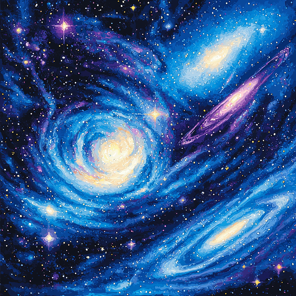 Georges Seurat Inspired Stellar Symphony Paint By Number