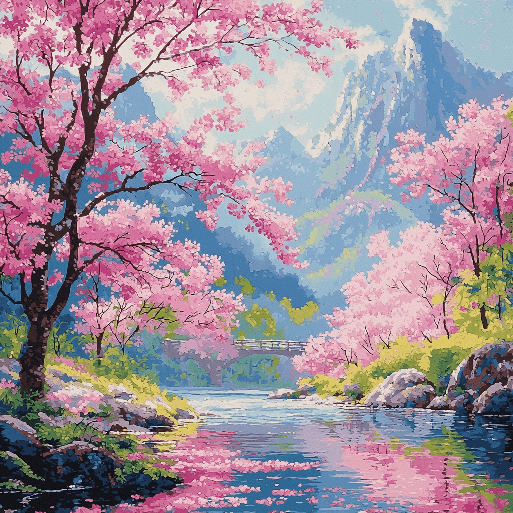 Hiroshige Inspired Whispers Of The Breeze Paint By Numbers Art