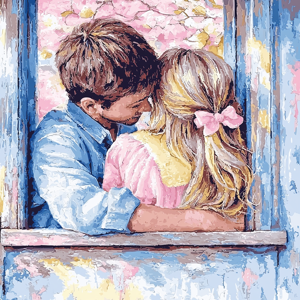Every Kiss Tells A Story Numbered Painting Kits