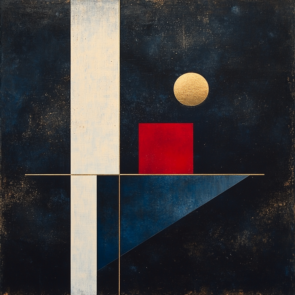 Kazimir Malevich Inspired Cosmic Suprematism Paint by numbers art