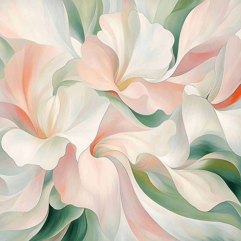 Georgia O'Keeffe Inspired Petals In The Wind Paint By Numbers