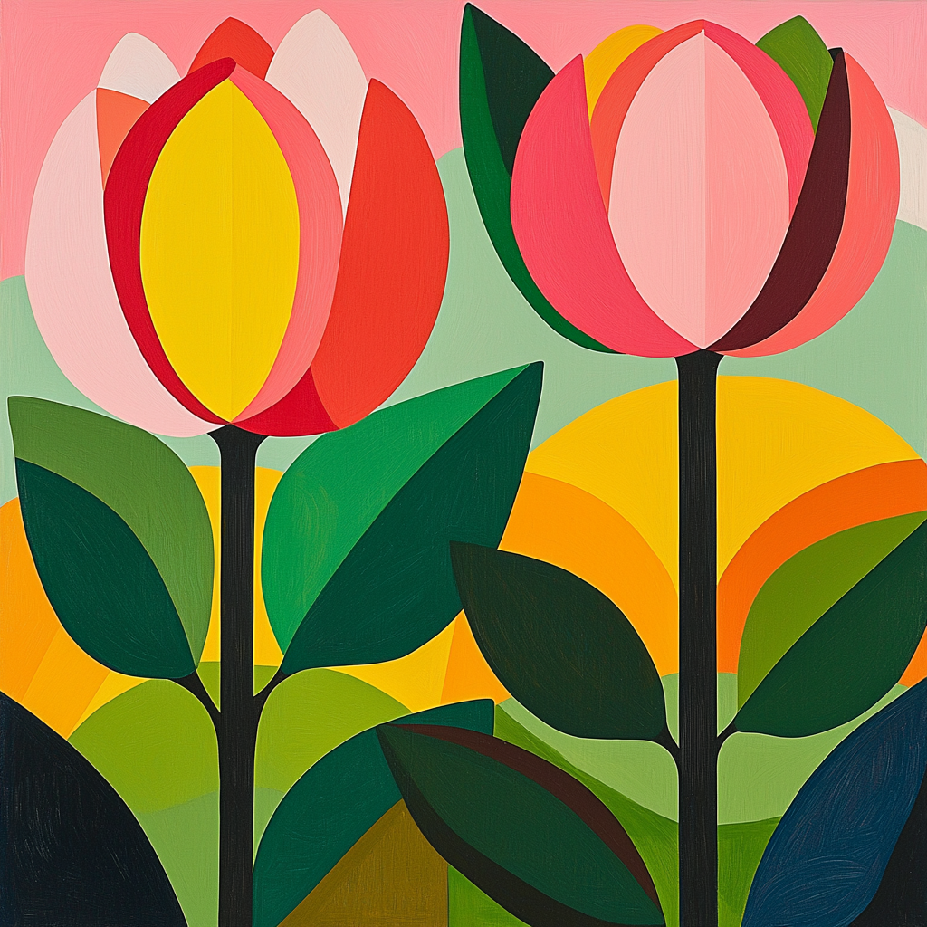 Paul Cézanne Inspired Vibrant Flora Burst Paint By Numbers