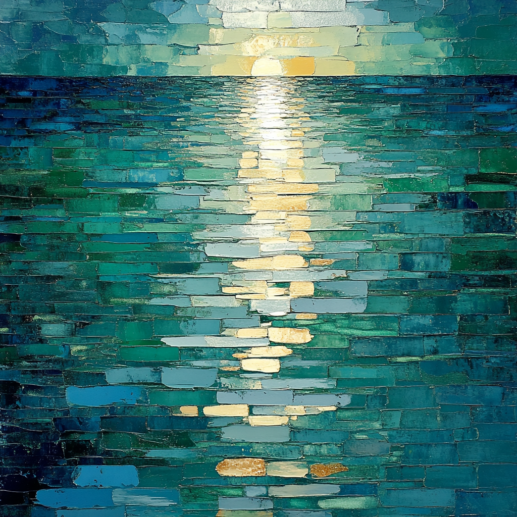 Jean-Paul Riopelle Inspired Impasto River Reflections Paint by numbers kits