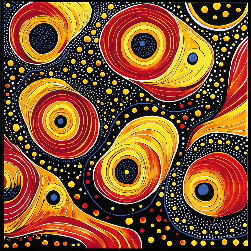 Yayoi Kusama Inspired Visions Of The Universe DIY Paint By Numbers