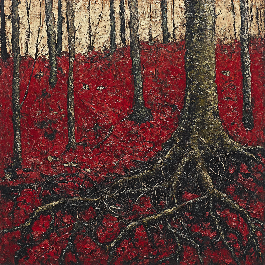 Arthur Lismer Inspired Tangled Forest Undergrowth Numbered painting kits