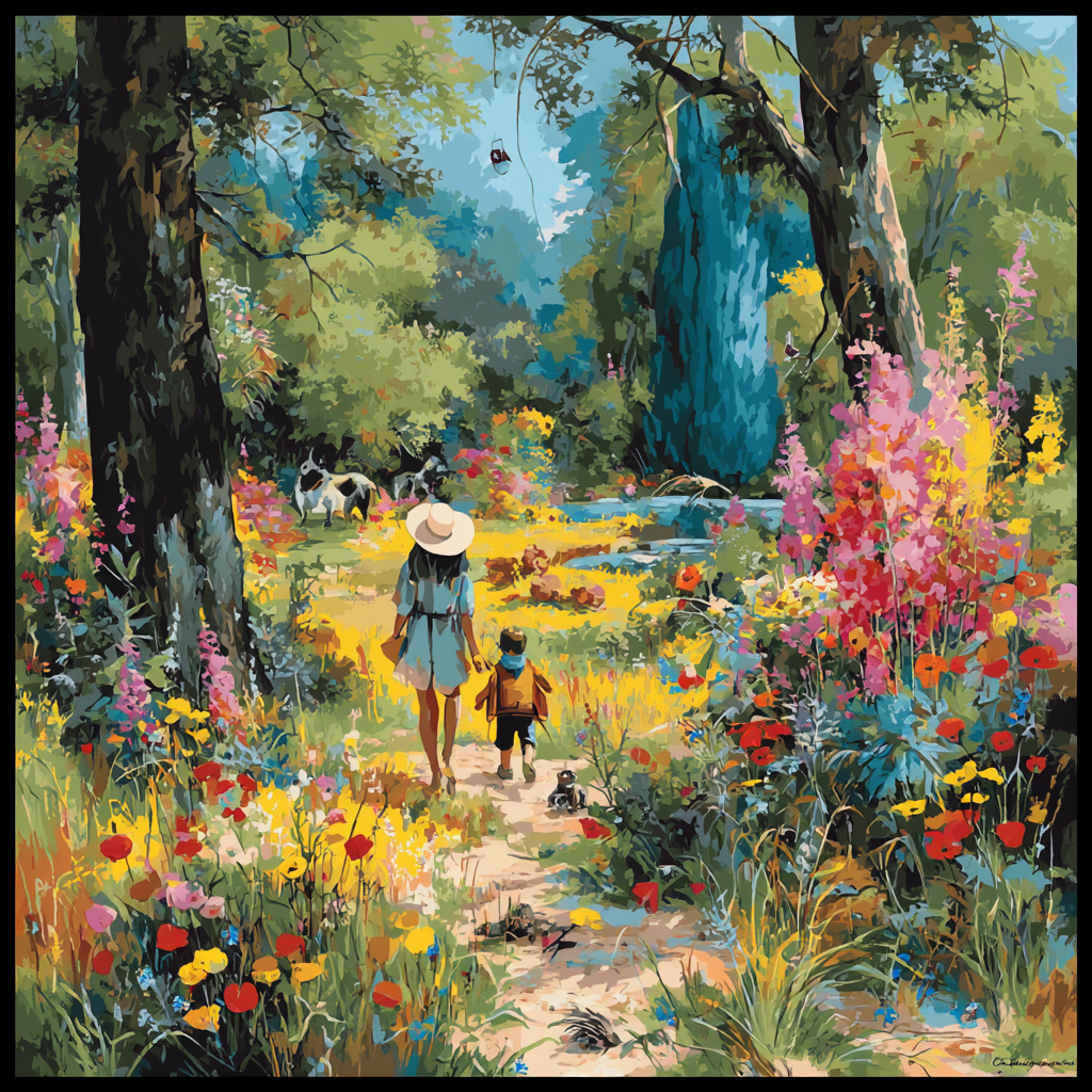 Magical Moments In The Garden DIY Paint By Numbers