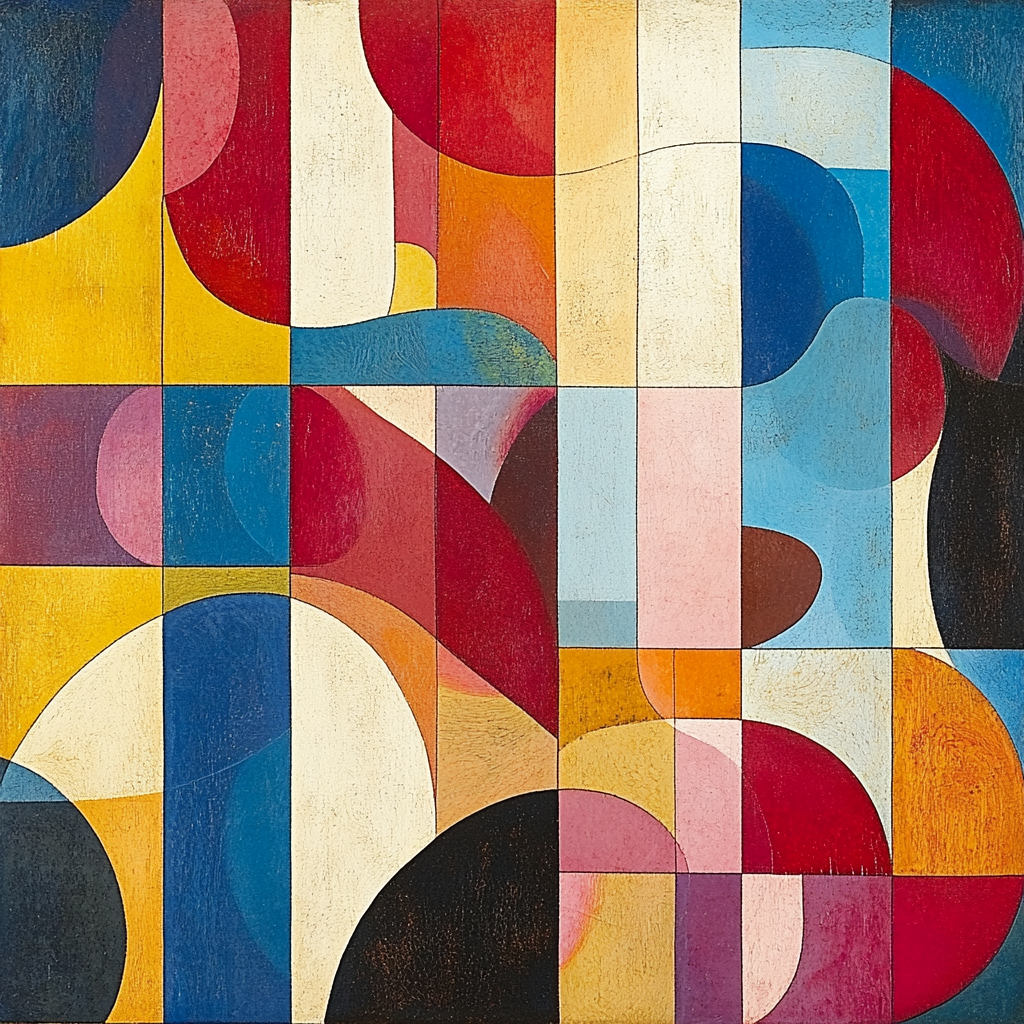 Paul Klee Inspired Colorful Pattern Painting by numbers kit