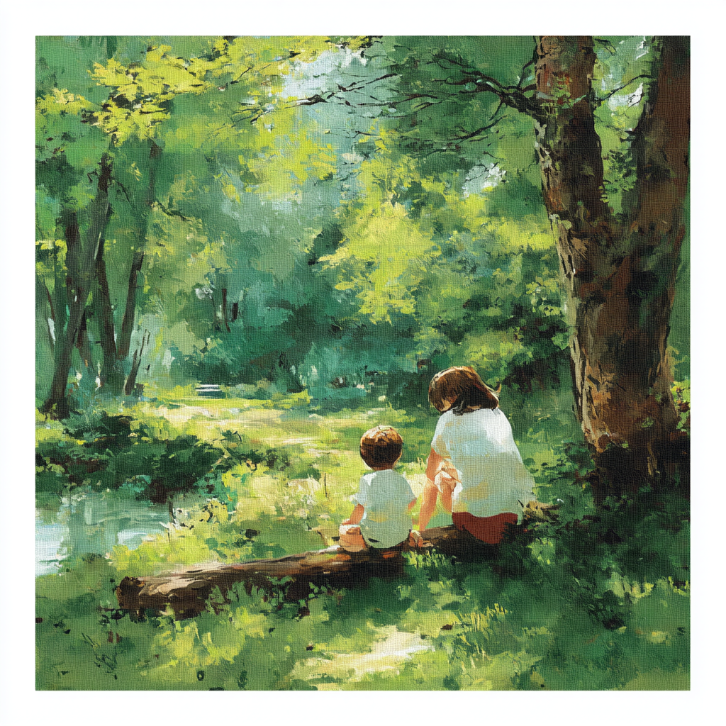 Nature's Maternal Symphony Number Painting