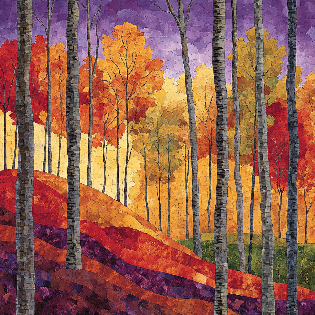 J. E. H. MacDonald Inspired Rhythmic Autumn Forest Landscape Painting by numbers kit